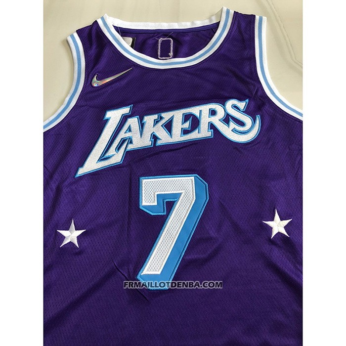 Maillot Los Angeles Lakers Carmelo Anthony NO 7 Ville 2021-22 Volet